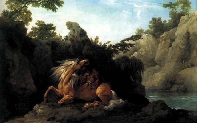 George Stubbs Lion Devouring a Horse China oil painting art